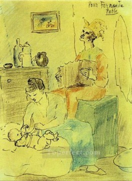 La familia del bufón 1905 Pablo Picasso Pinturas al óleo